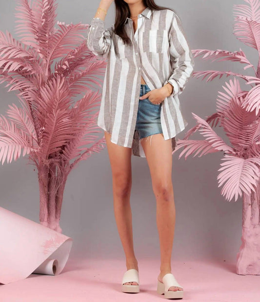 Lucca - Drew Striped Button Down Shirt