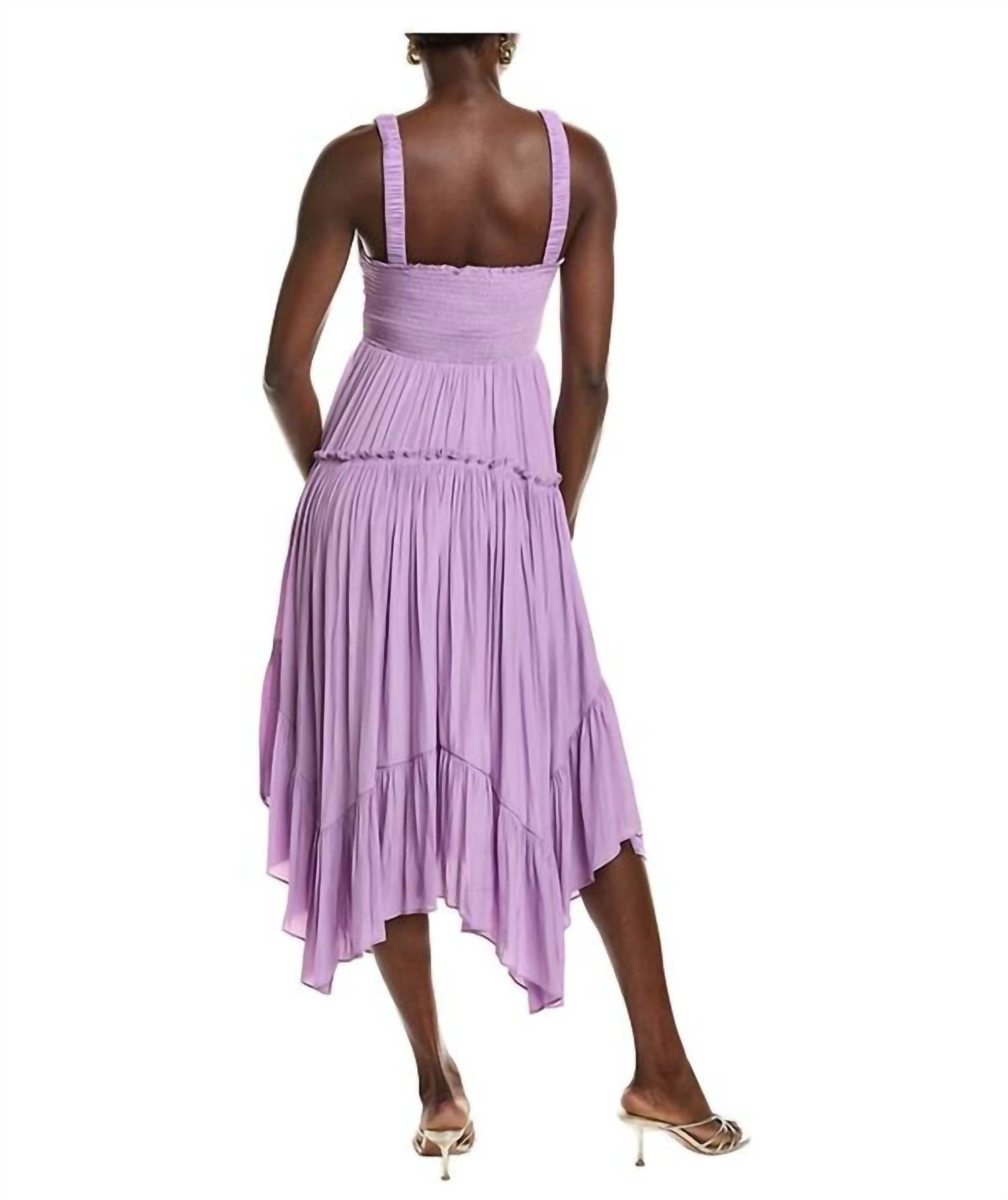 Ramy Brook - Cleo Handkerchief V-Neck Midi Dress