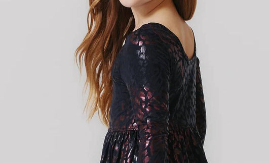 Pink Chicken - Girls Lamé Steph Dress