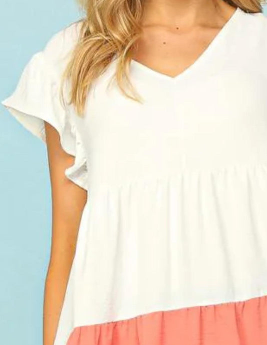 Haptics - Babydoll Ruffled Dress