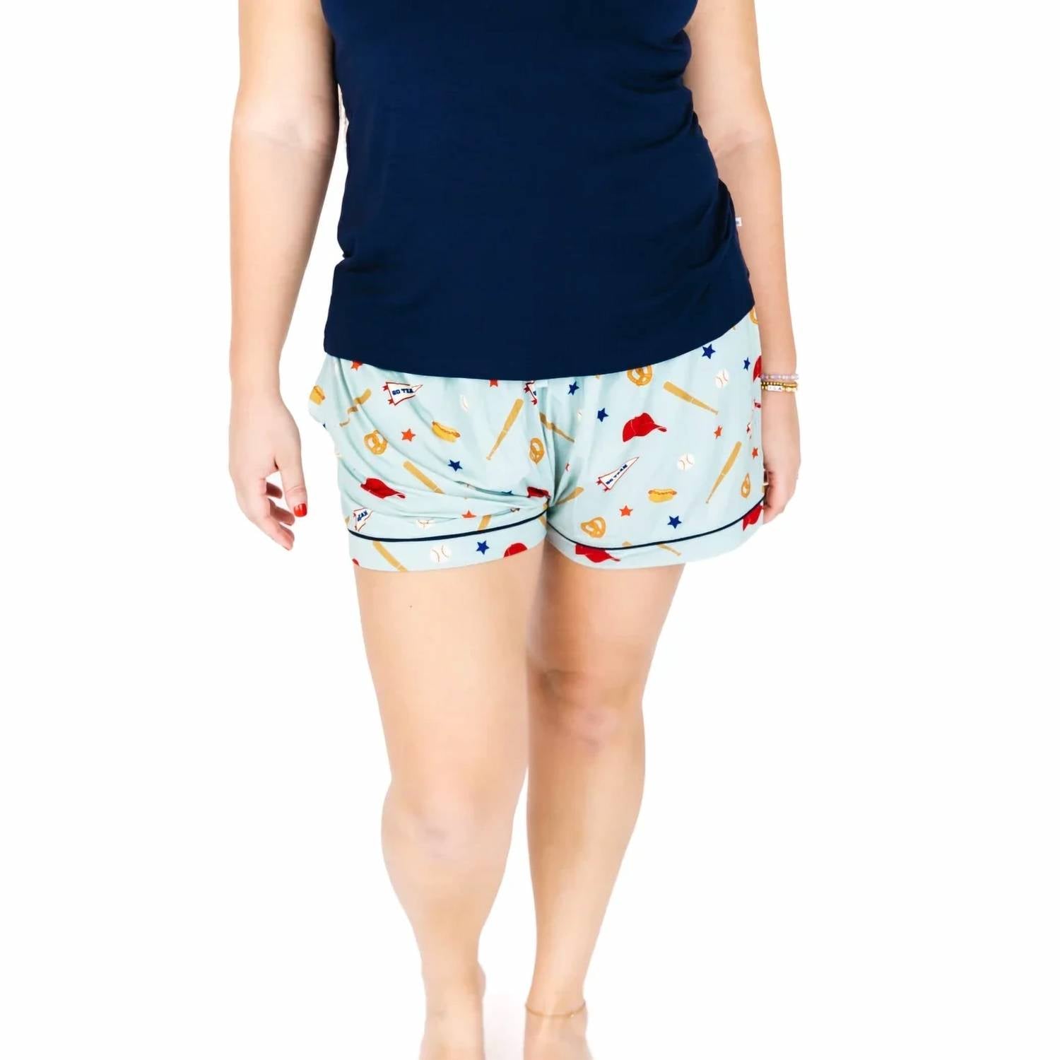 Emerson And Friends - Women's Play Ball Baseball Womens Bamboo Shorts