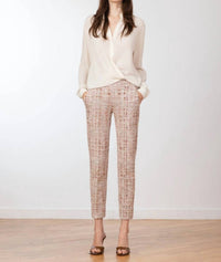 Avenue Montaigne Ben Bouclé Pant in whisper - women's pants