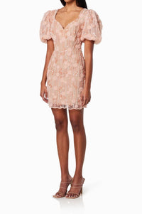 Elliatt - Arles Puff Sleeve Mini Dress