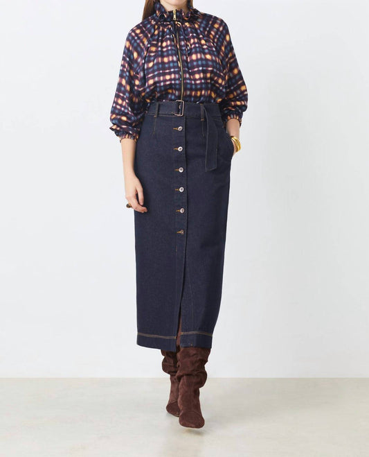 Suncoo - Denim Midi Skirt