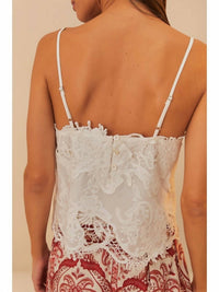 Farm Rio - Sleeveless Lace Top