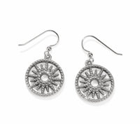 Brighton Women's Illumina Sun French Wire Earrings in silver - women's jewelry