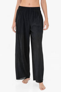 Mono B - Micro Pleated Wide Leg Pants