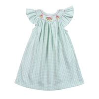 Baby Loren - Girl's Watermelon Pima Bishop Bishop Dress