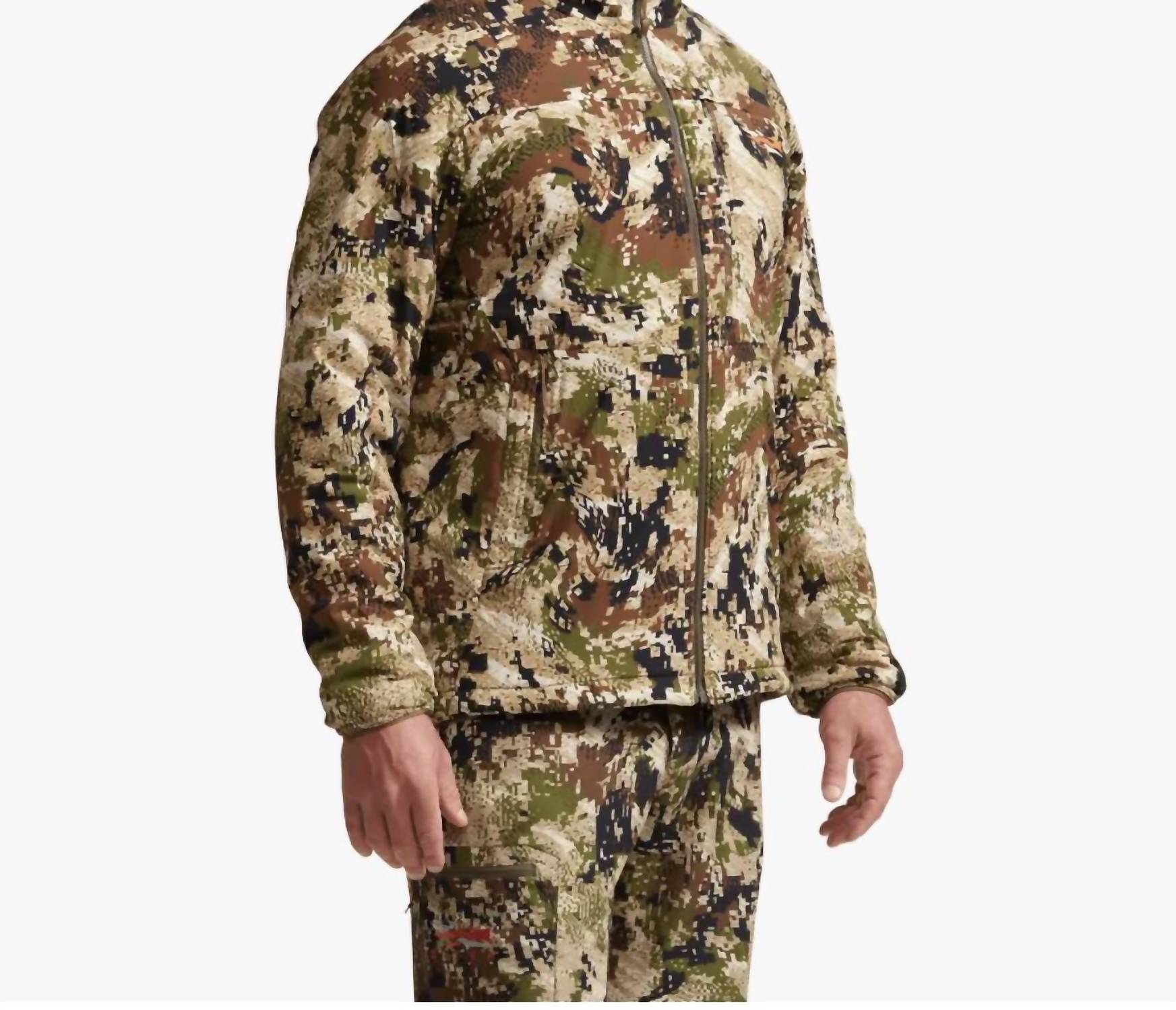 SITKA Ambient 200 Insulated Jacket in brown - men's jacket - detail view