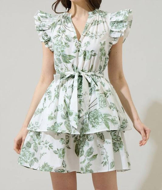 Sugarlips - Floral Marisol Tiered Mini Dress