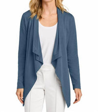 Port Authority Women’s Breakwater Open Cardigan in dusk blue - women's cardigan