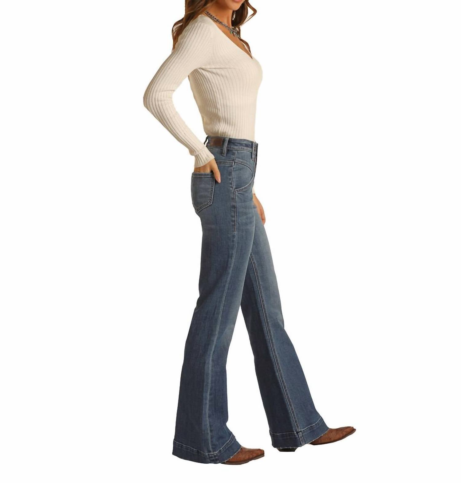 Rock & Roll Denim - Ladies High Rise Trousers
