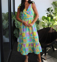 Sadie & Sage - Mimosa Surplice Midi Dress