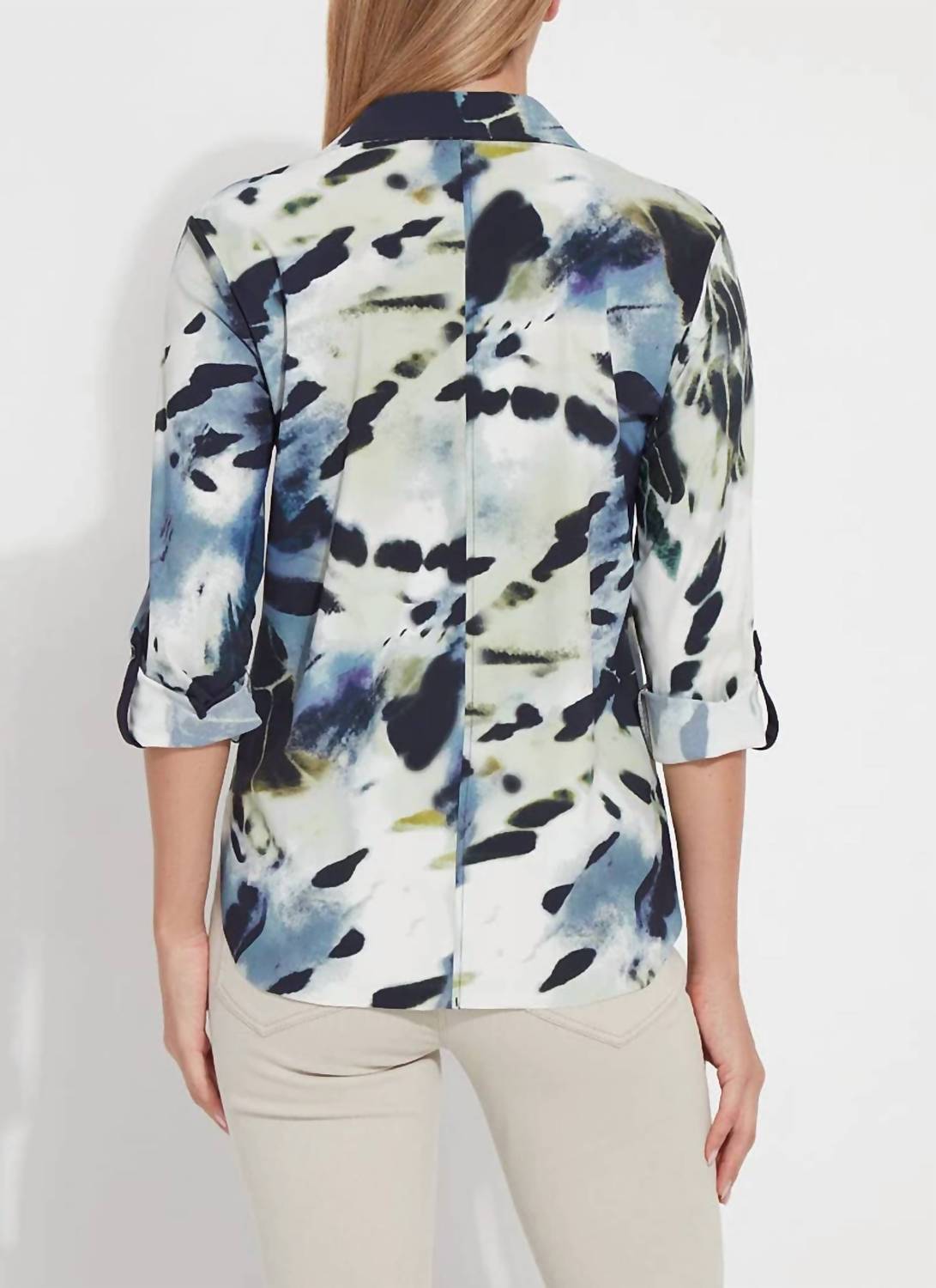 Lysse - Roll Tab Connie Printed Button Down Shirt