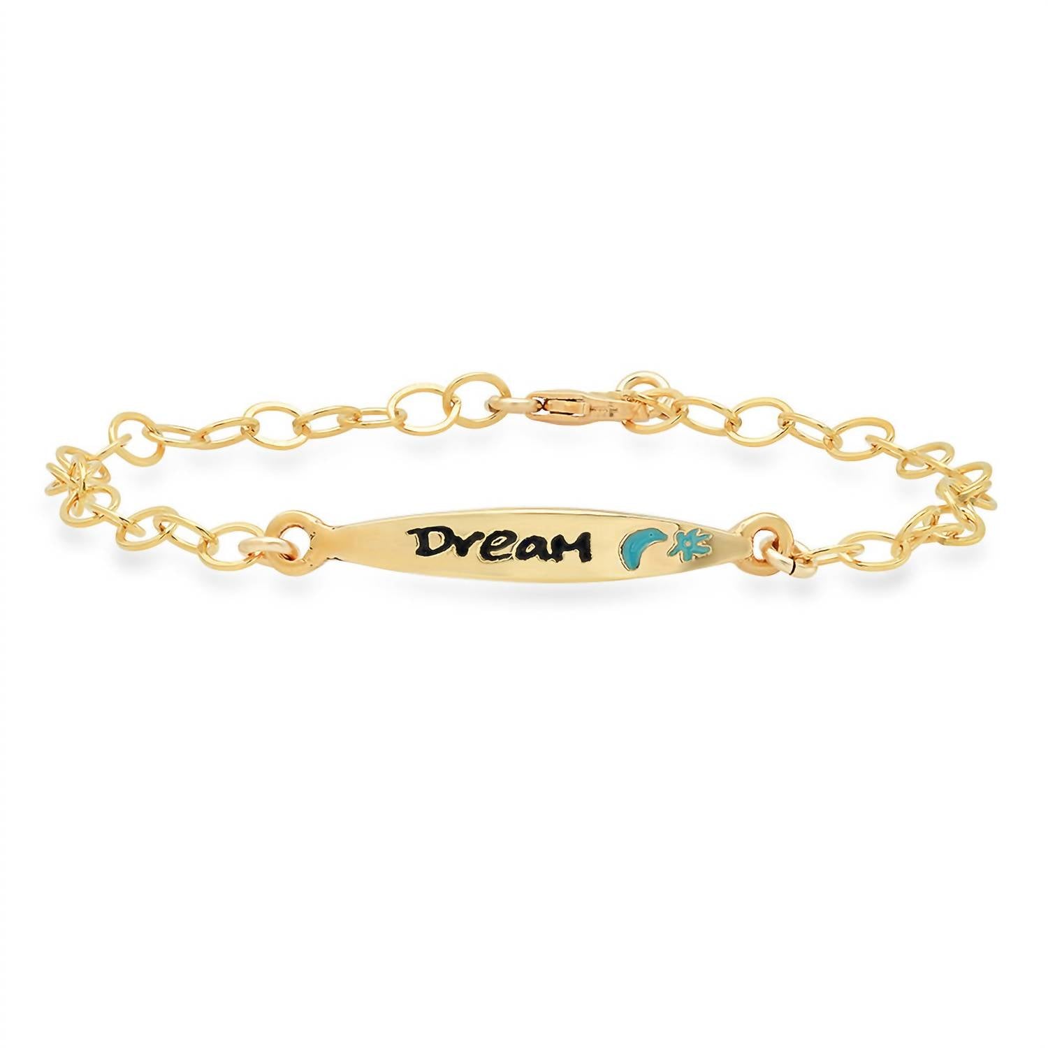 Jessica Elliot - Vermeil Colorful Words Enamel Bracelet - Dream