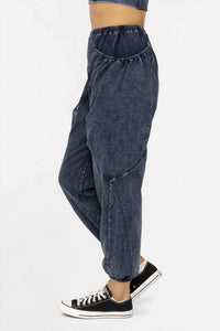 Surelymine - Harlow Mineral Wash Balloon Cargo Pants