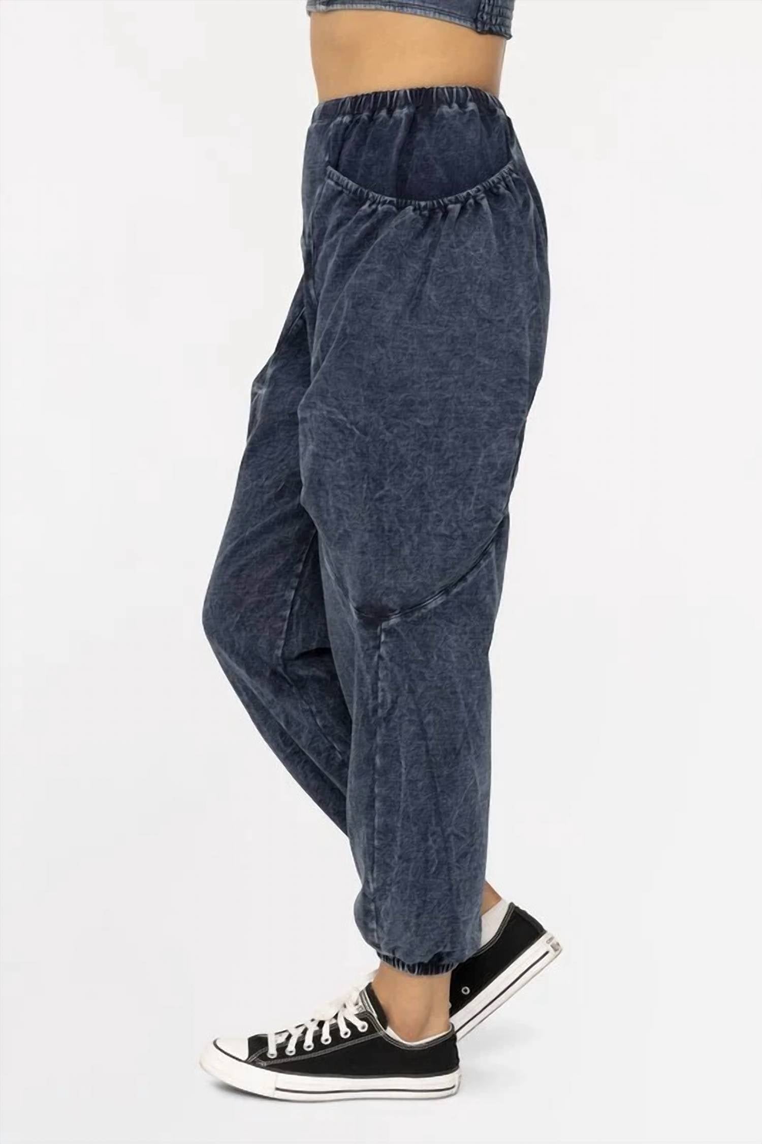 Surelymine - Harlow Mineral Wash Balloon Cargo Pants