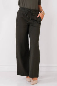 Tribal - Dark Ivy Pull On Pant With Drawcord