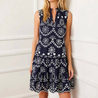 Karen Kane - Sleeveless Eyelet Mini Dress