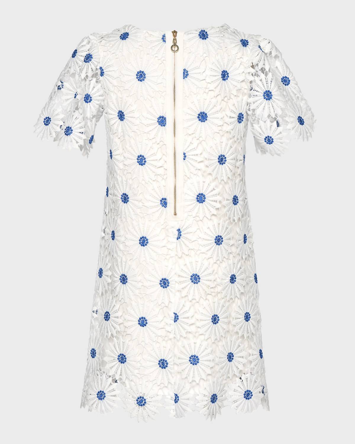 Hannah Banana - Girls Eyelet Floral Dress