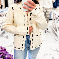 Sunday Edition - Women's Birch Hollow Button Up Cardigan