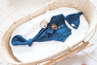 Fawn & Foster - Baby Organic Knotted Gown + Top Knot Hat
