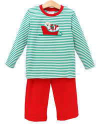 Jellybean - Santa Paws Pants Set