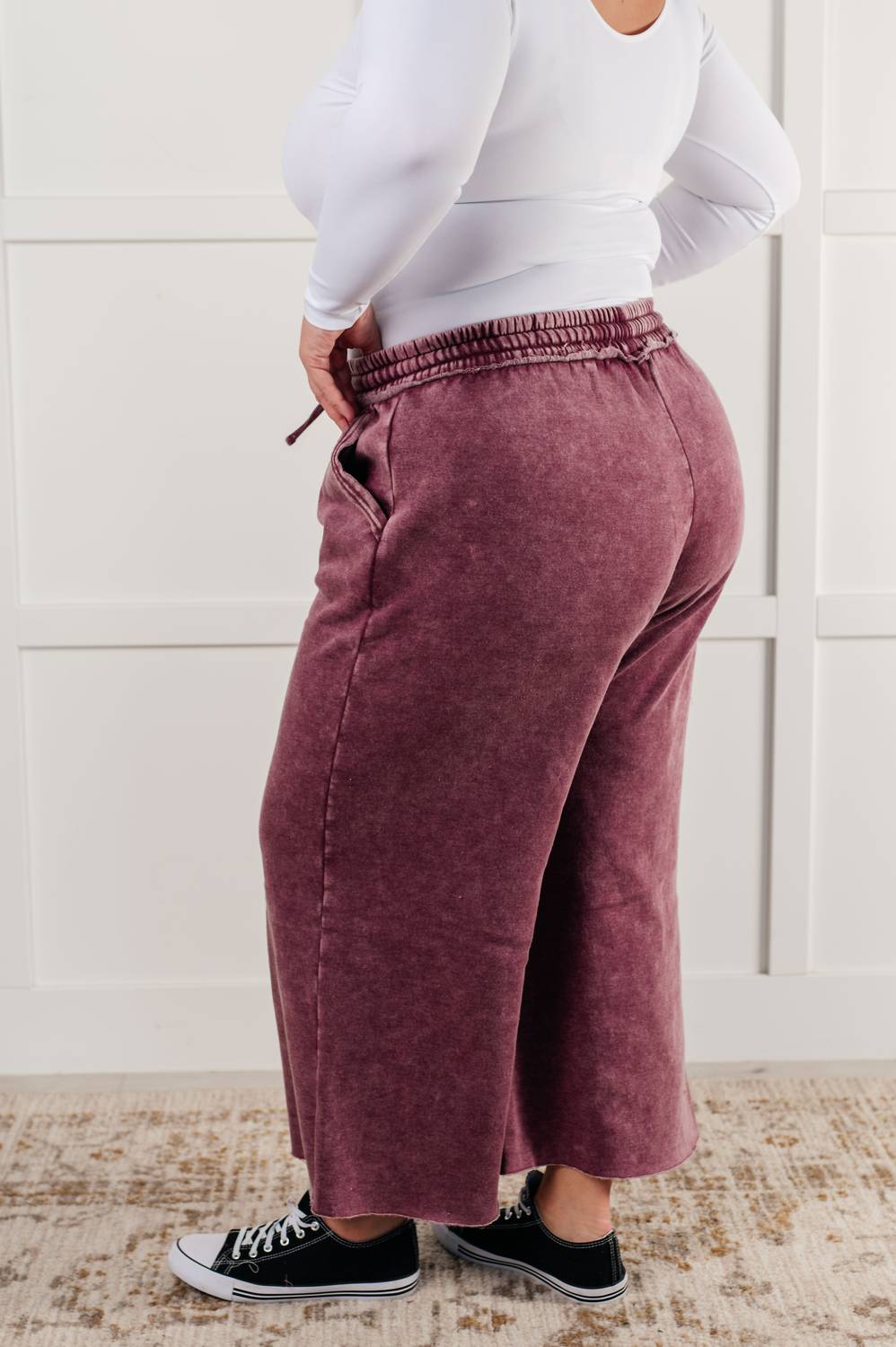 Zenana - Wide Leg Cropped Palazzo Pants