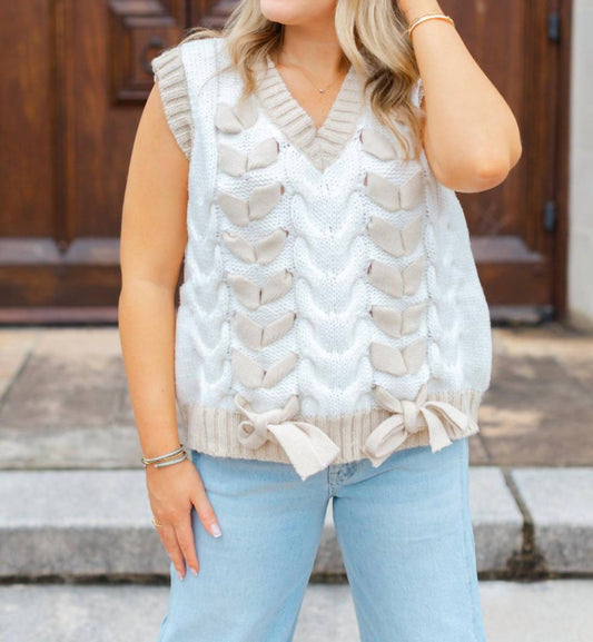 Le Lis - Lace Up Detail Sweater Vest