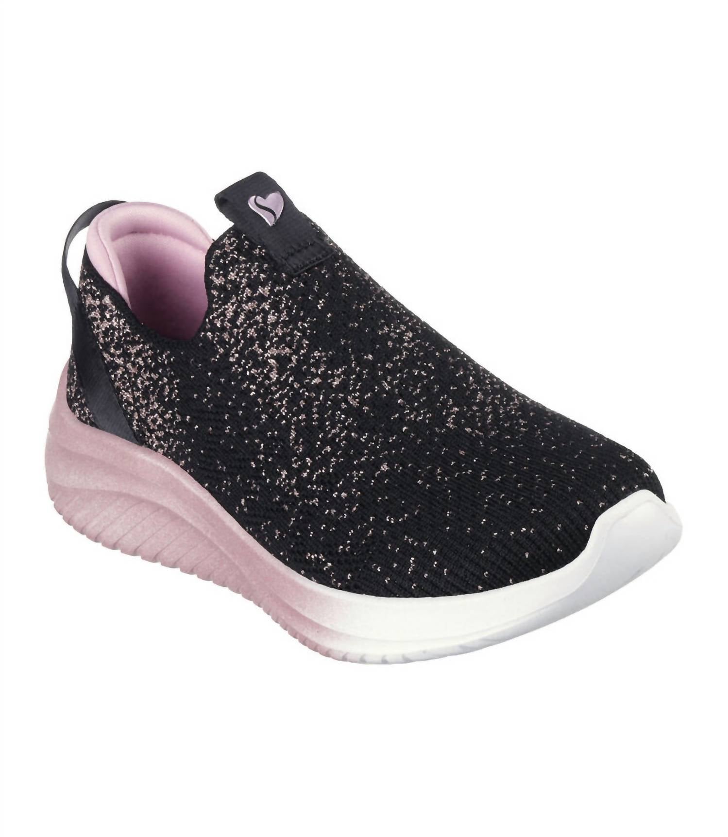 Skechers Women's Ultra Flex 3.0 Shoes in black - women's sneaker - detail view