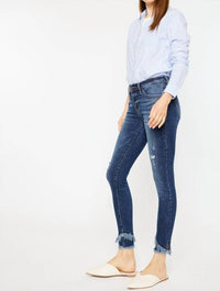 Kancan - Nala Mid-rise Ankle Skinny Double Fray Jean