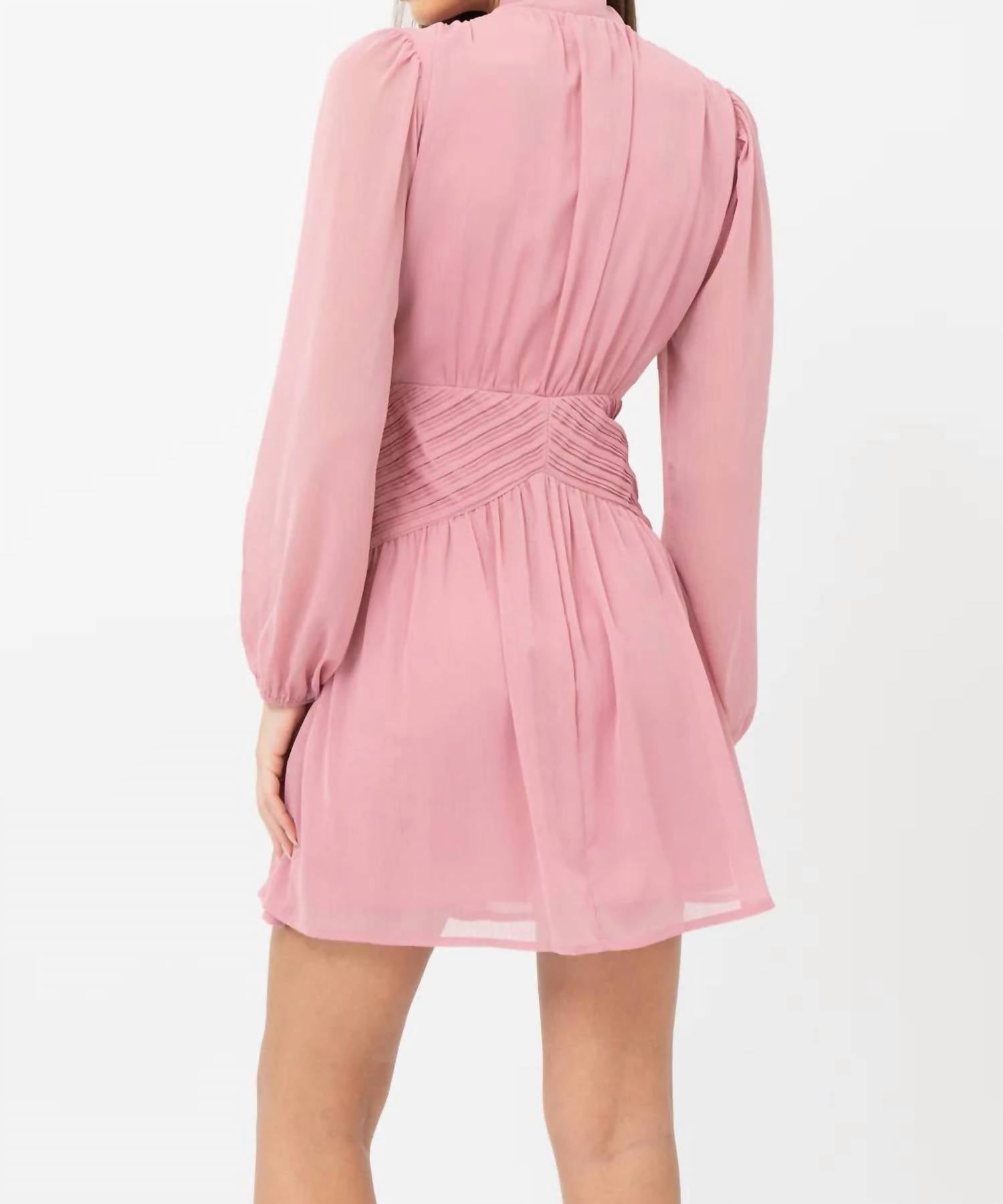 Adelyn Rae - Betsy Neck Tie Mini Dress