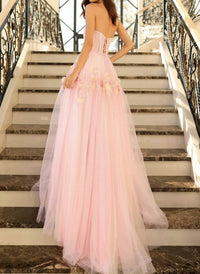 Amarra - 3d Floral Corset A-line Tulle Ball Gown