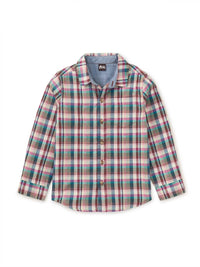 Tea Collection - Double Weave Plaid Button Up Shirt