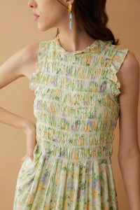 Myra - Darling Floral Ruffled Maxi Dress