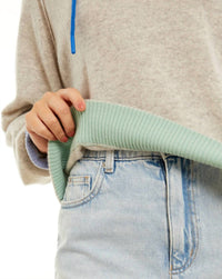 &Isla - Megan Luxe Raglan V-neck Hoodie
