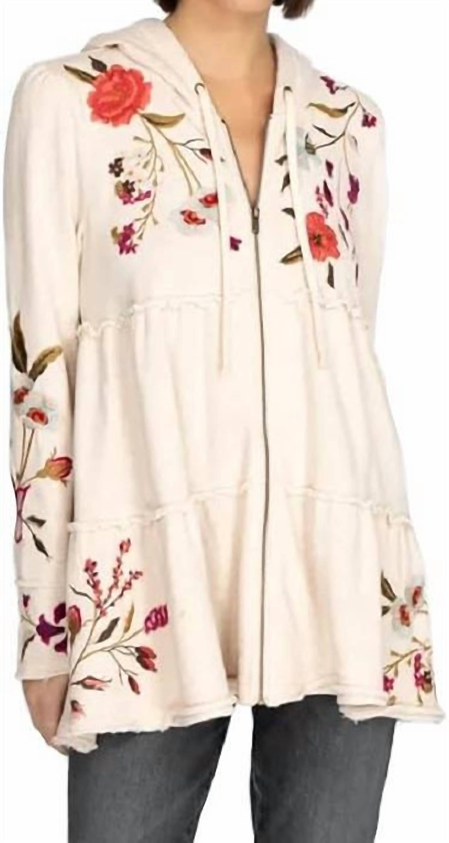 Johnny Was - Flore Tiered Hoodie