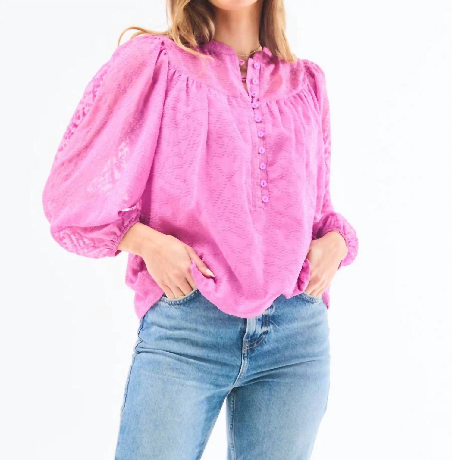 Mary Square - Brianna Button Loop Top