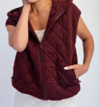 Rae Mode - Quilted Hoodie Vest