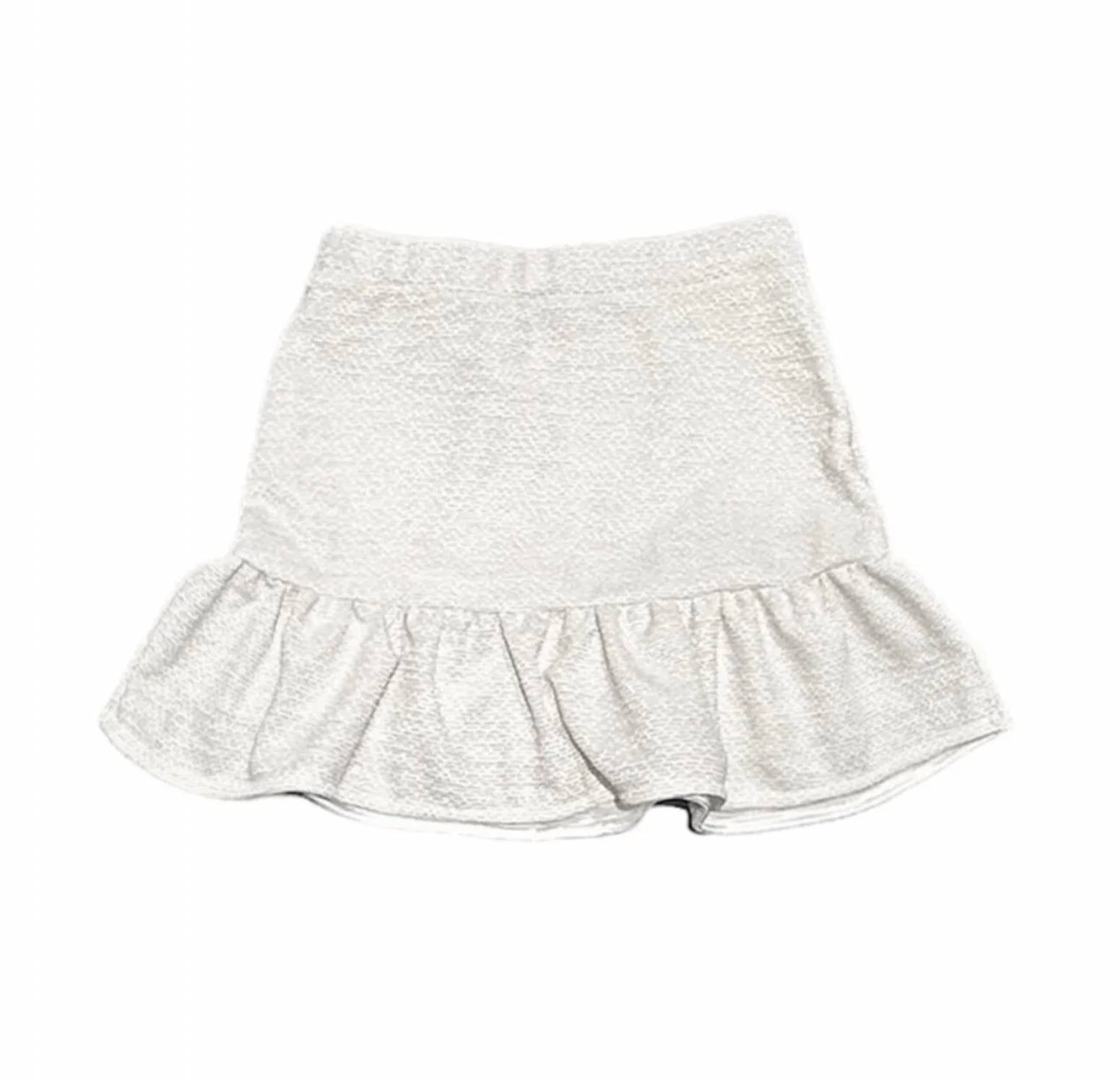 Little Olin - Girls Tweed Ruffle Skirt