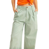 Double Zero - High Waist Basic Wide Leg Pants