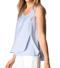 Habitat - Whisper Jacquard Button Tank