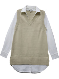 Fifteen Twenty - Women's Elora Mixed Media Vest Dress