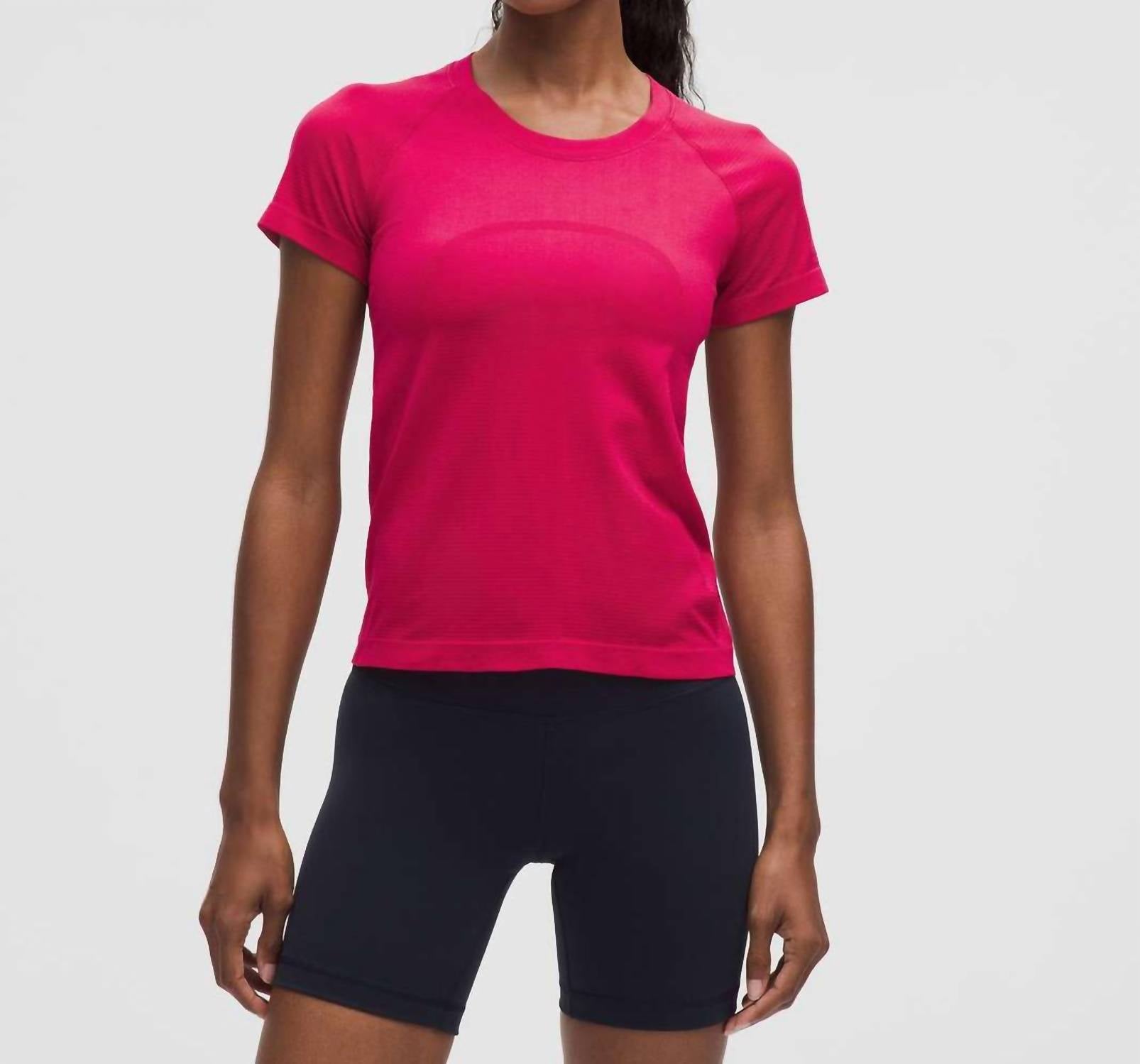 lululemon Swiftly Tech Short Sleeve 2.0 Top in pink dragonfruit - women's t-shirt