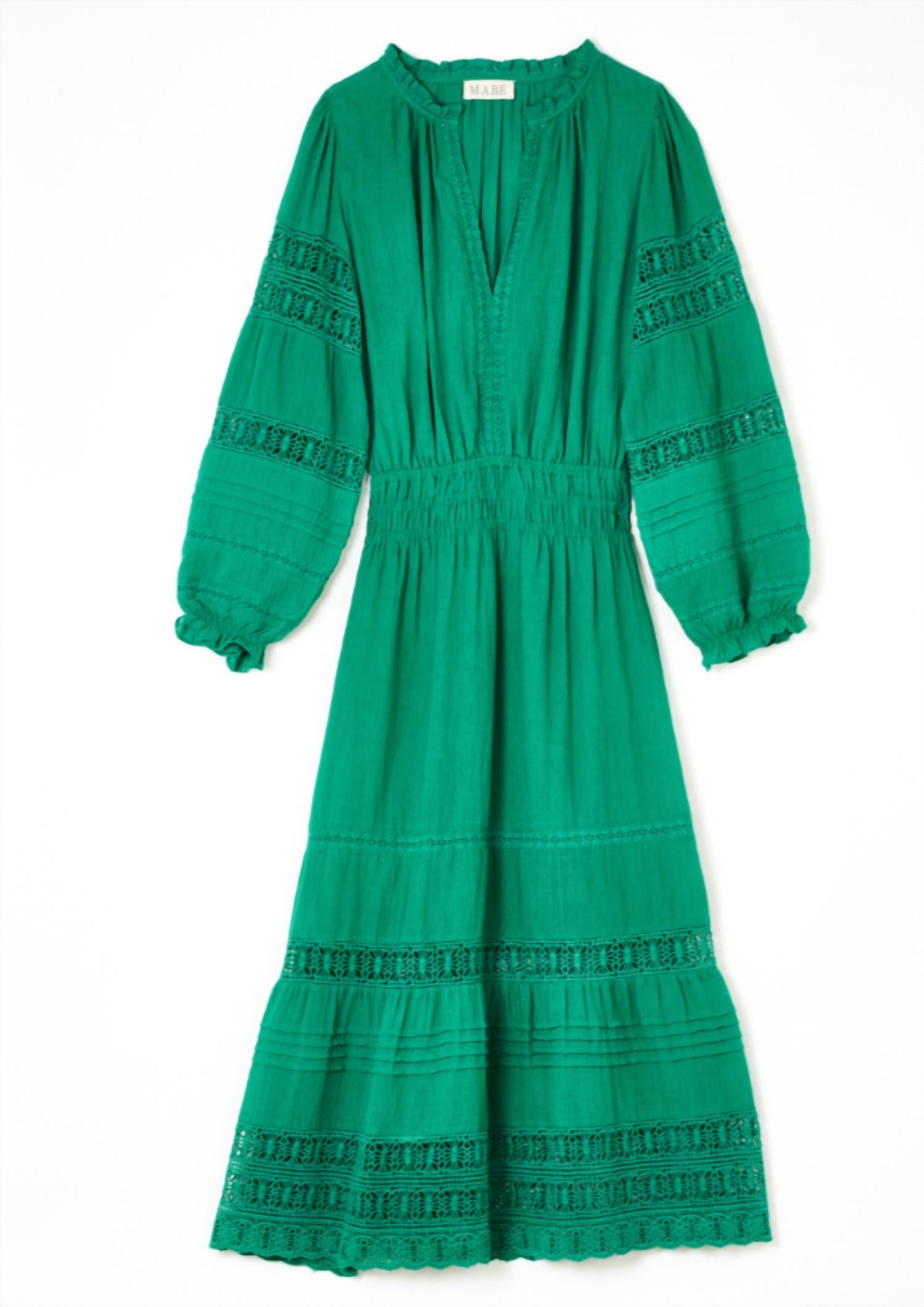 M.A.B.E. - Loretta V-neck Midi Dress