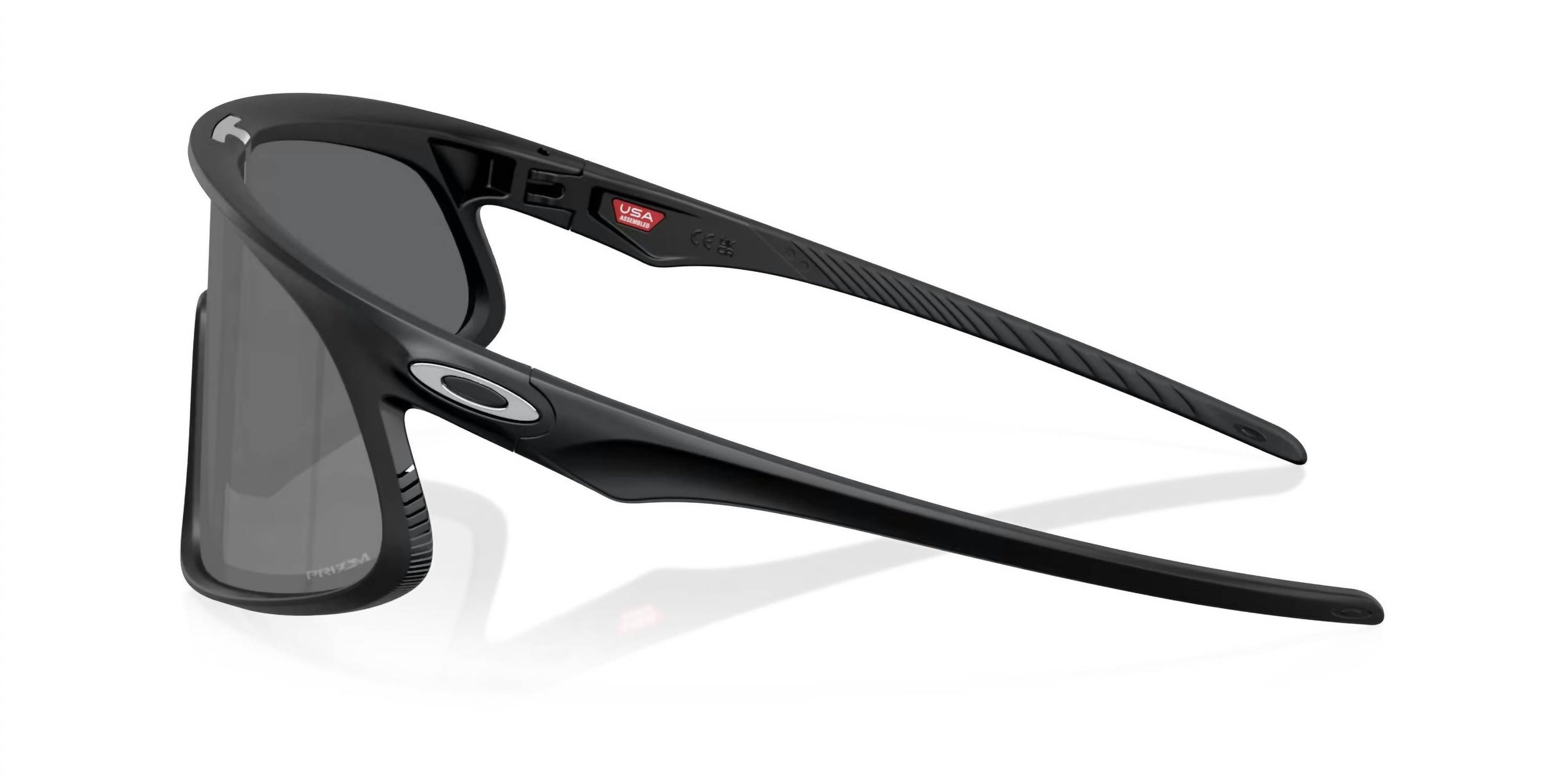 Oakley Men's Rslv Sunglasses in matte black prizm black lens - men's accessory - detail view