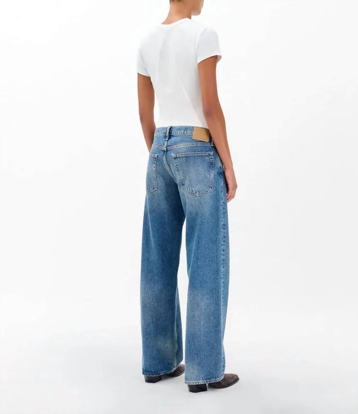 Rag & Bone - Saige Low Rise Full Relaxed Straight Jeans