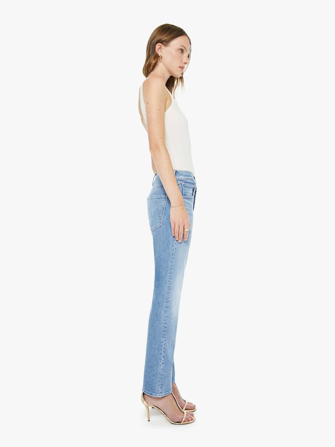 Mother - Mid Rise Hiker Hover Slim Straight Leg Jeans