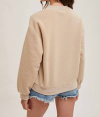 Bluivy - Long Sleeve V-neck Sweatshirt