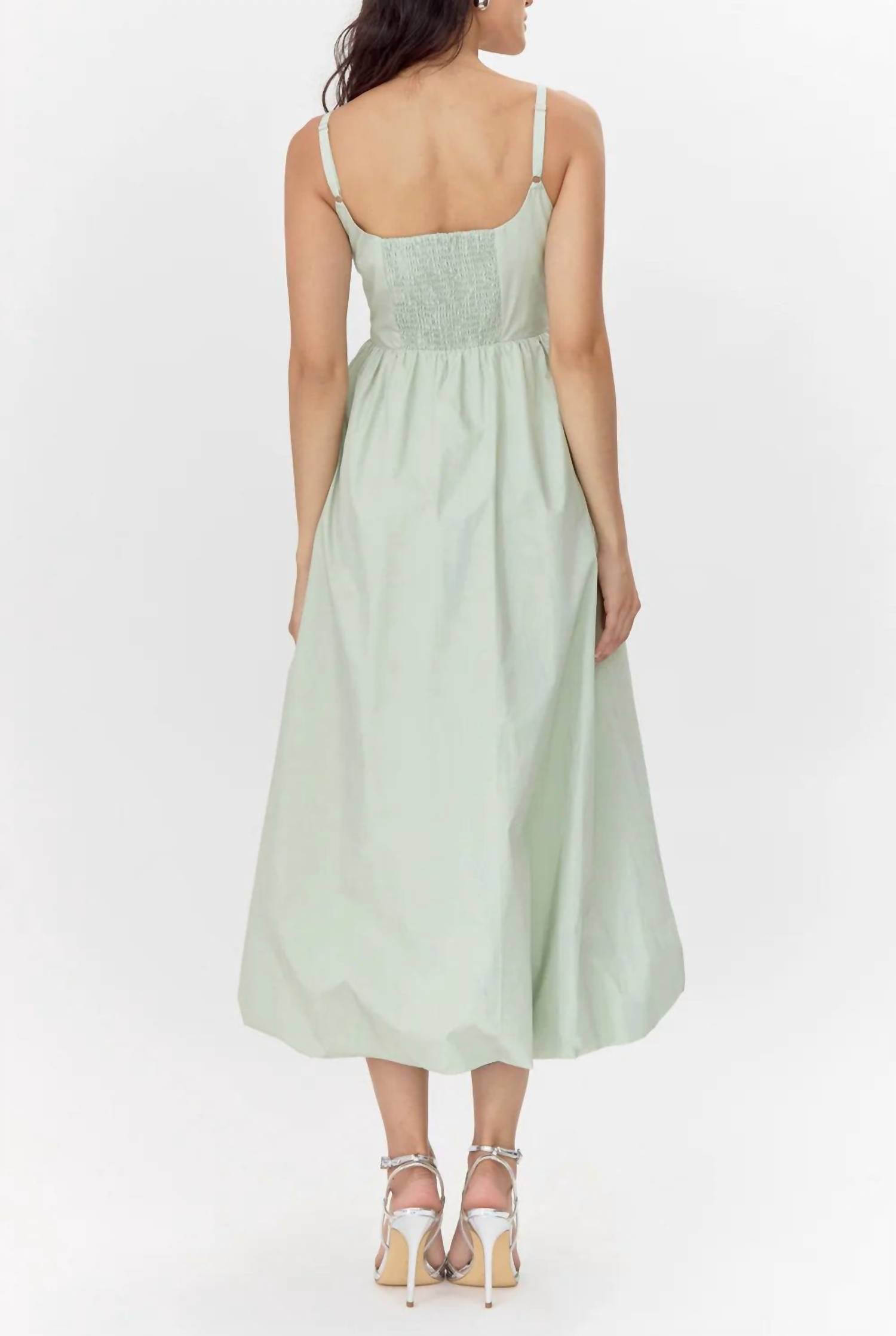 Greylin - Celina Balloon Hem Midi Dress